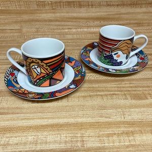 Art Deco Cup & Saucer Set